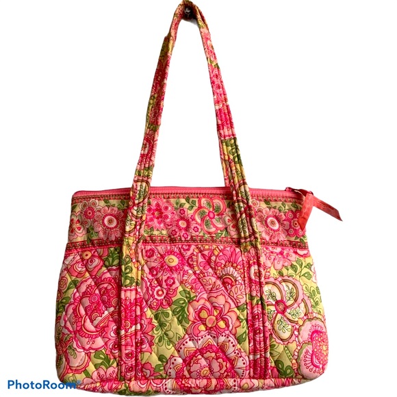 Vera Bradley quite pink and green bag - Picture 9 of 12